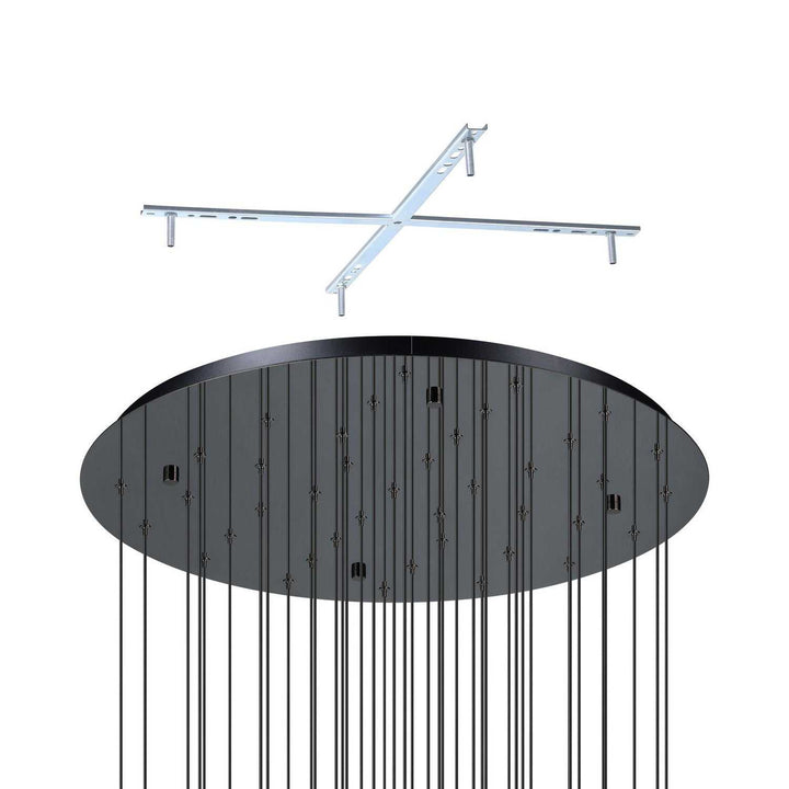 Comareira LED Pendant in Black Chrome Eglo Canada
