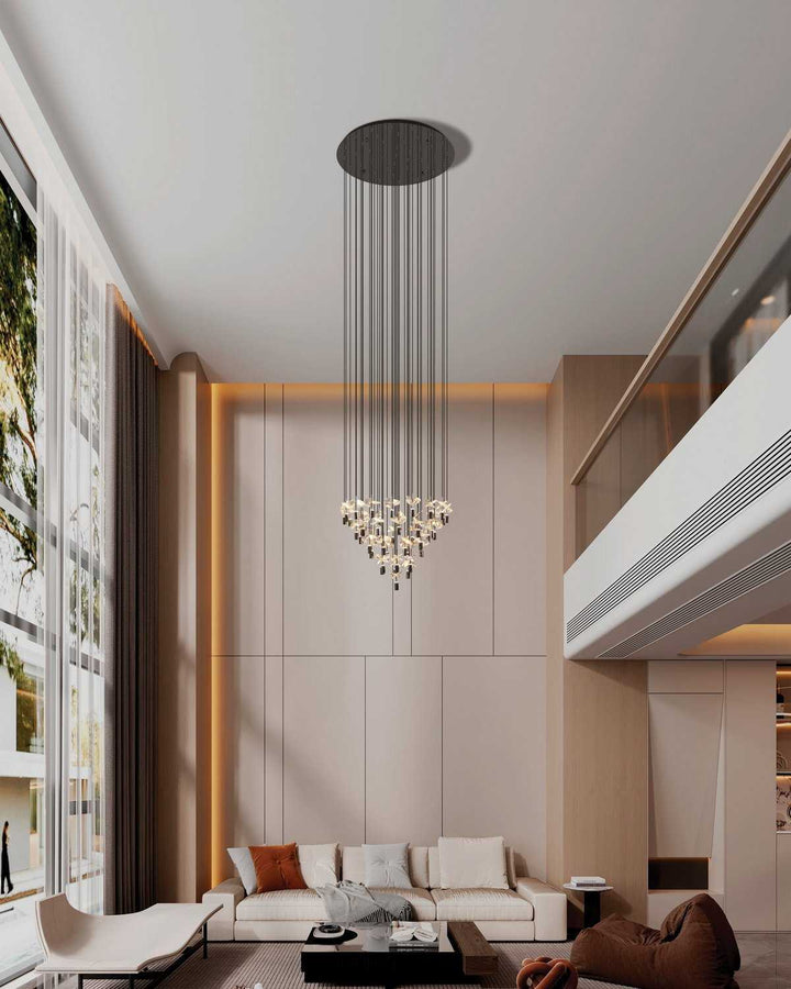 Comareira LED Pendant in Black Chrome Eglo Canada