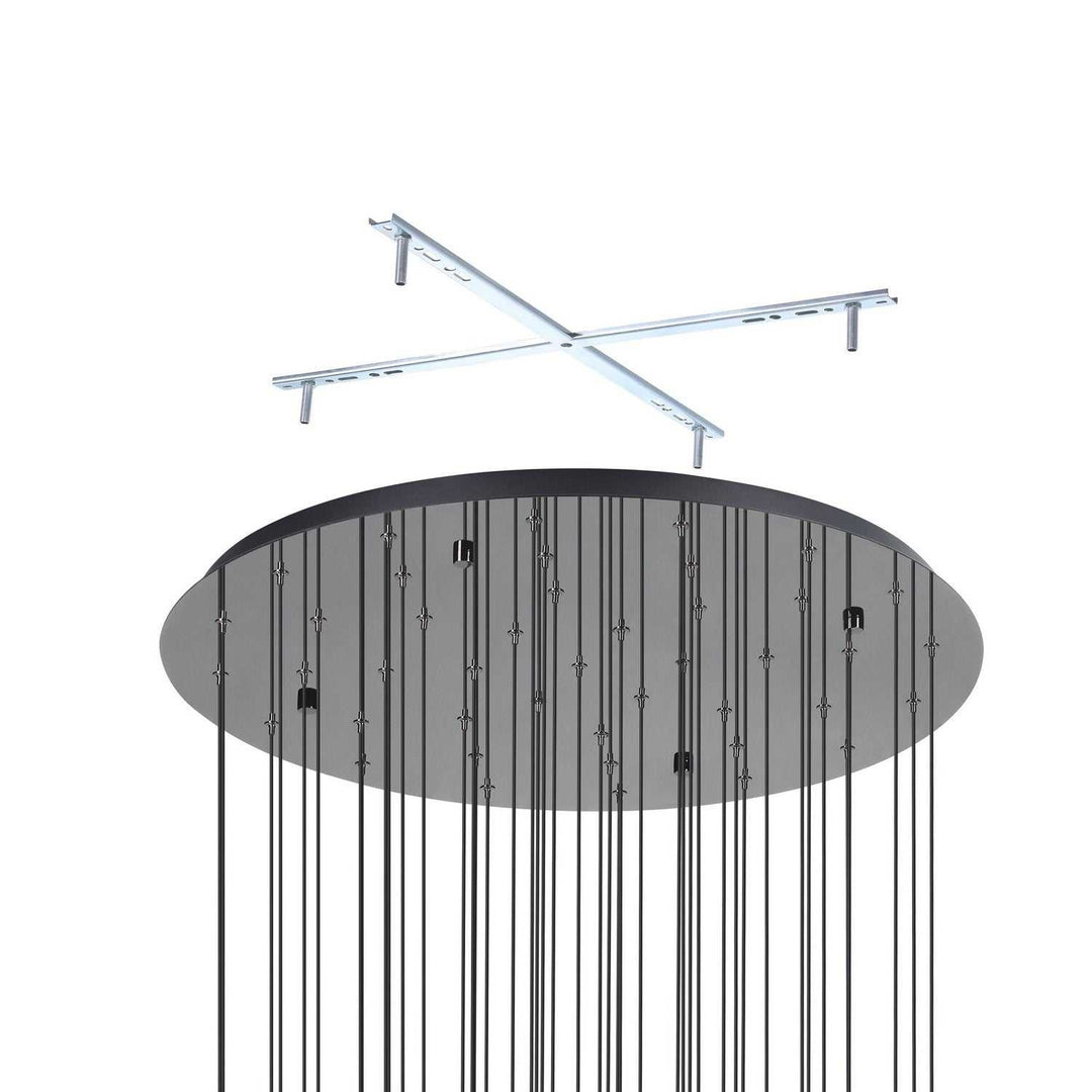 Comareira LED Pendant in Black Chrome Eglo Canada