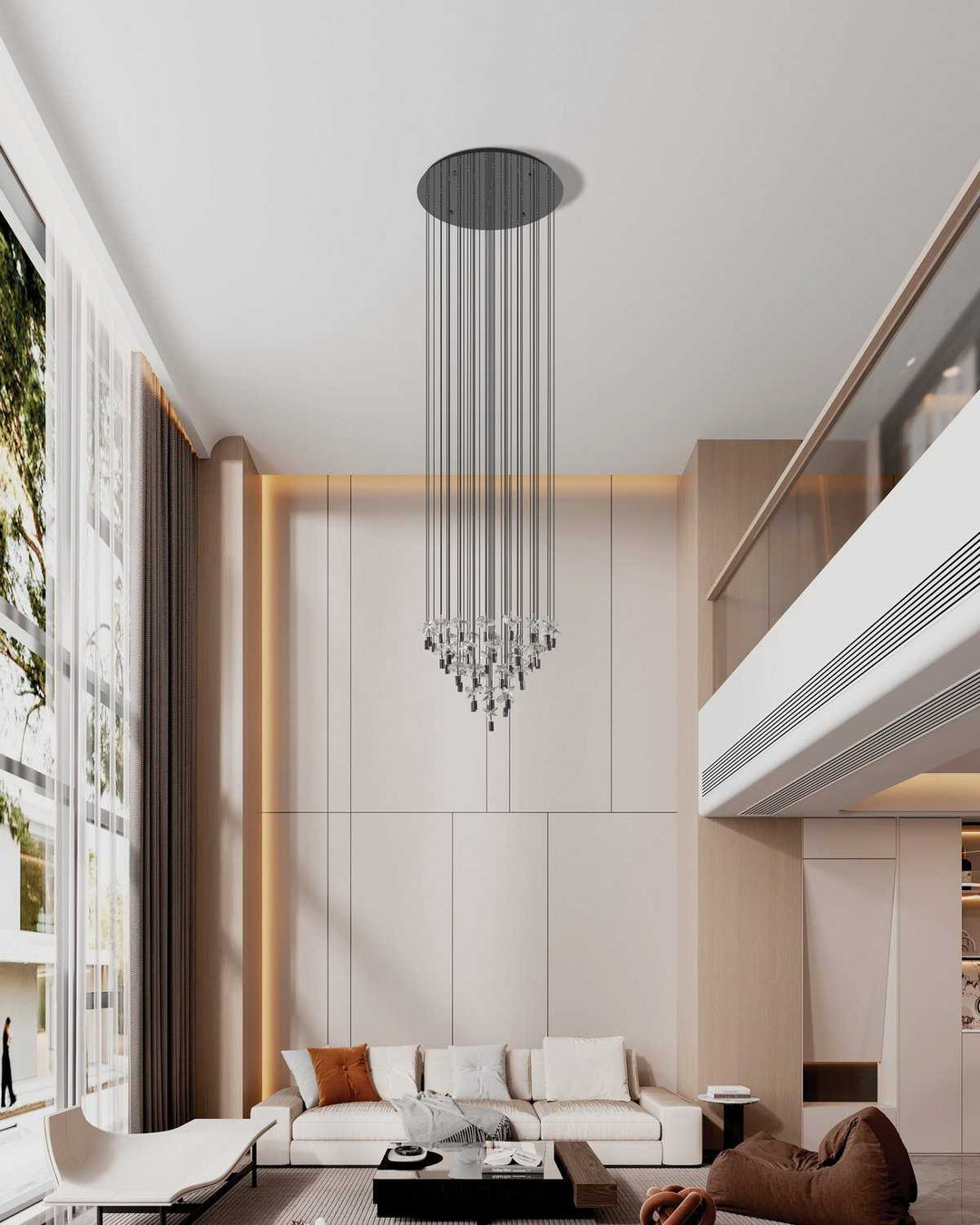 Comareira LED Pendant in Black Chrome Eglo Canada