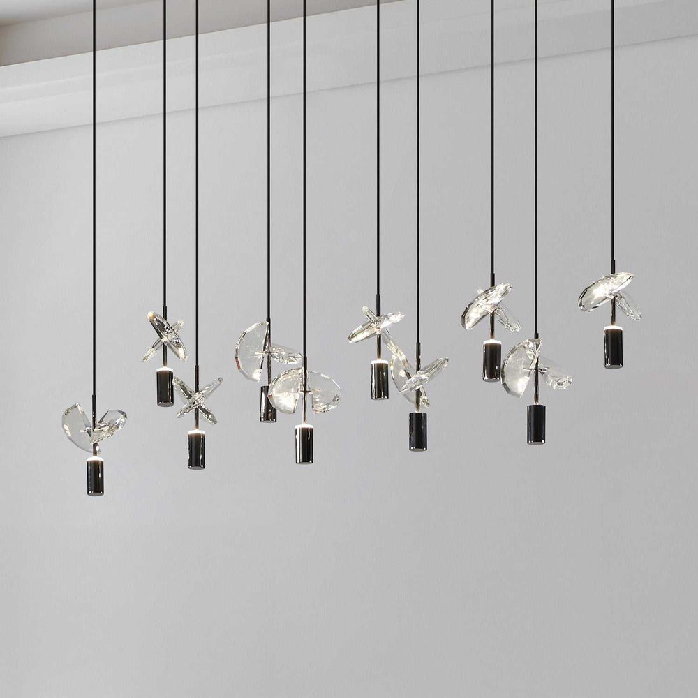 Comareira LED Pendant in Black Chrome Eglo Canada