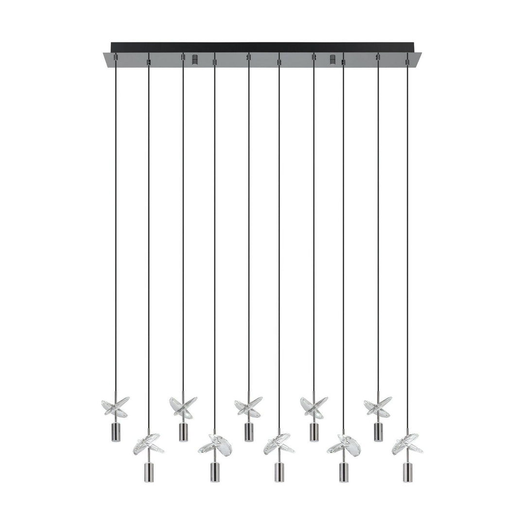 Comareira LED Pendant in Black Chrome Eglo Canada
