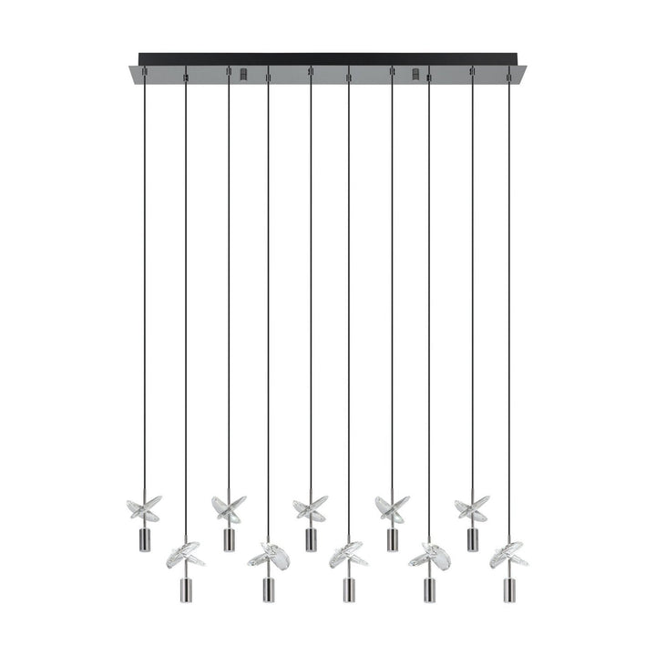 Comareira LED Pendant in Black Chrome Eglo Canada