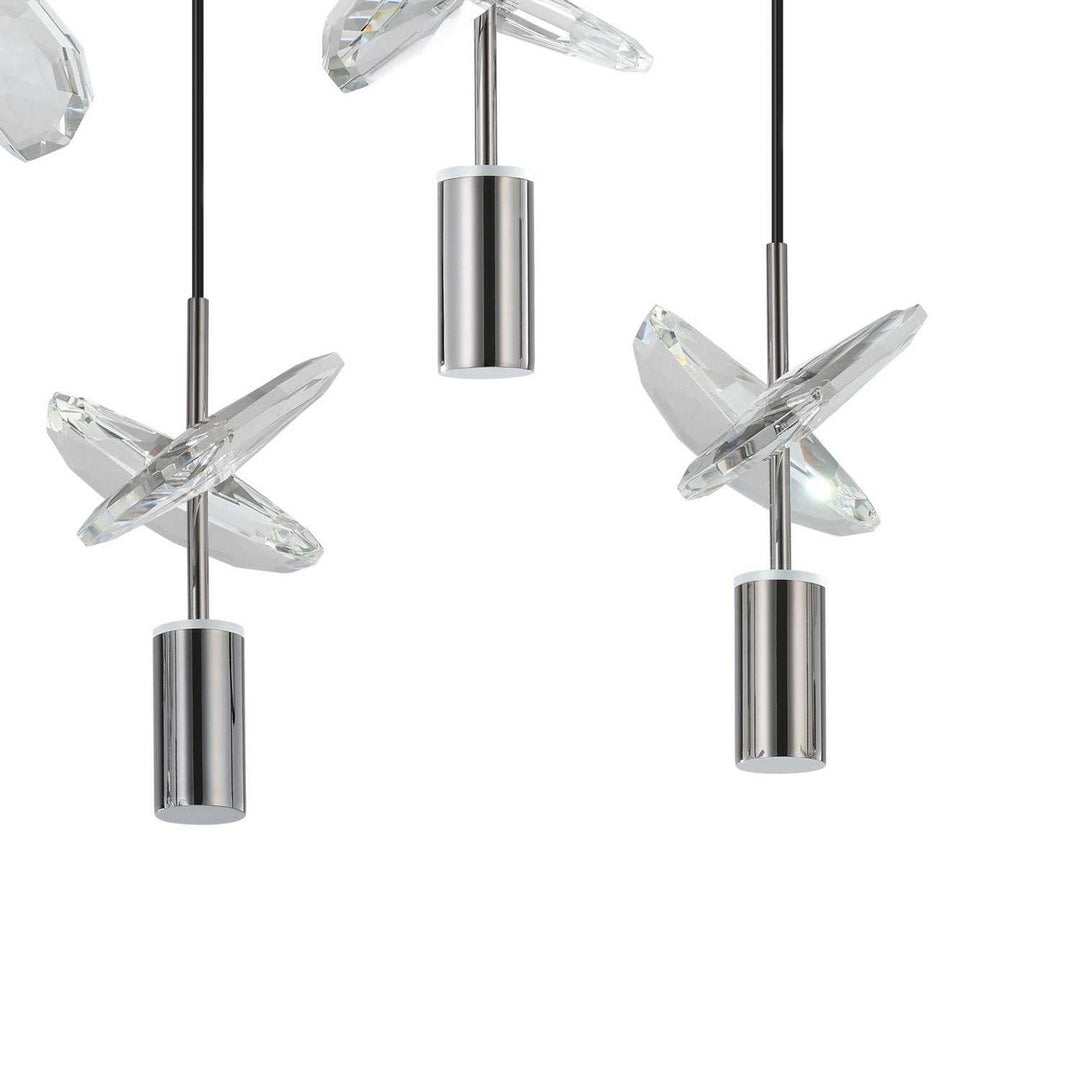 Comareira LED Pendant in Black Chrome Eglo Canada