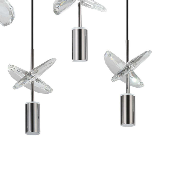 Comareira LED Pendant in Black Chrome Eglo Canada
