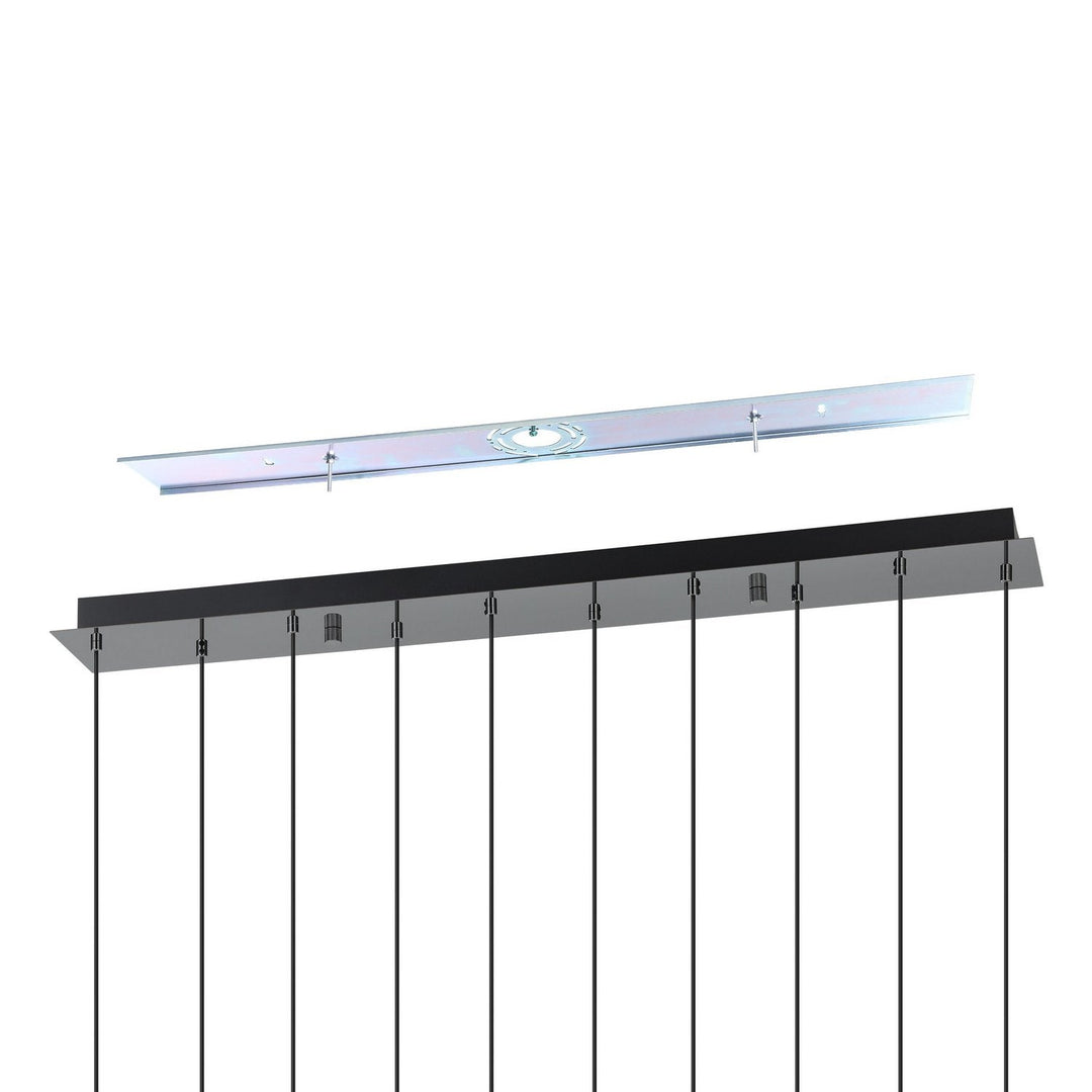 Comareira LED Pendant in Black Chrome Eglo Canada