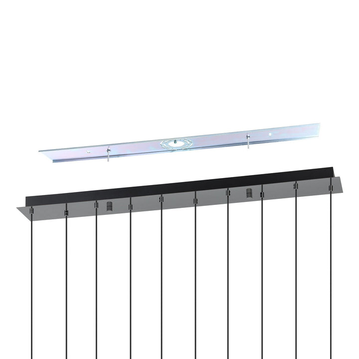Comareira LED Pendant in Black Chrome Eglo Canada