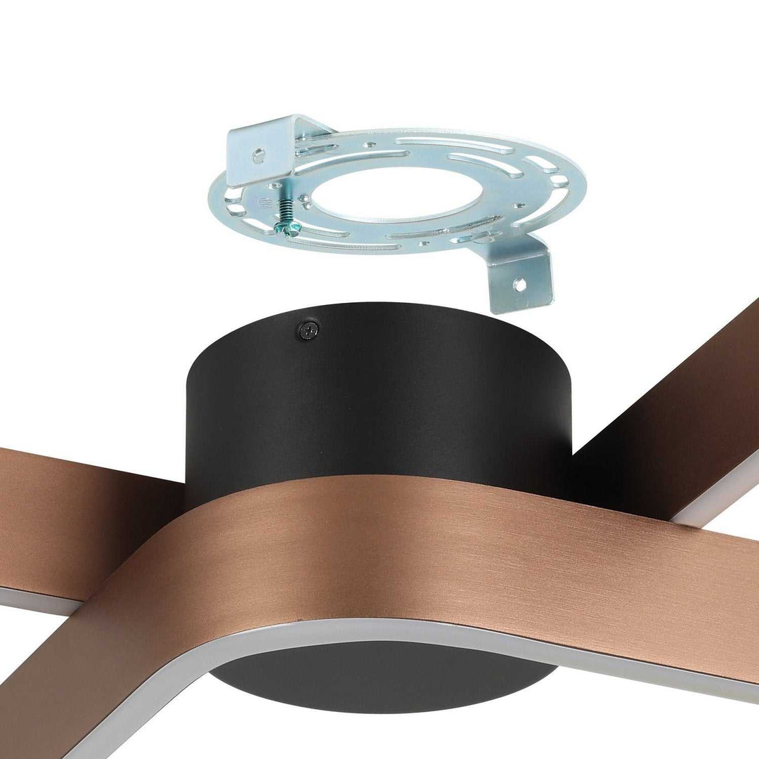 Folcino LED Flush Mount in Bronze, Black Eglo Canada