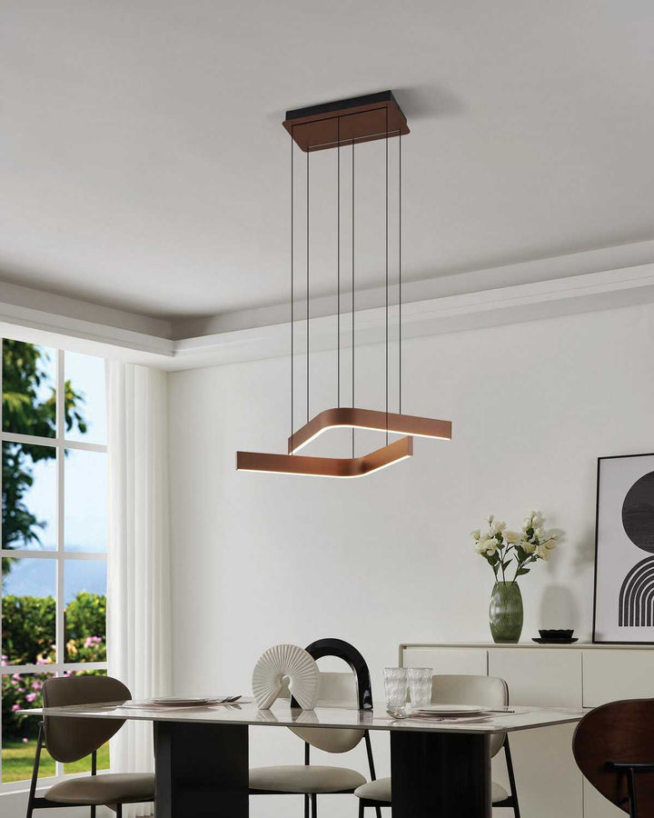 Folcino LED Pendant in Bronze Eglo Canada