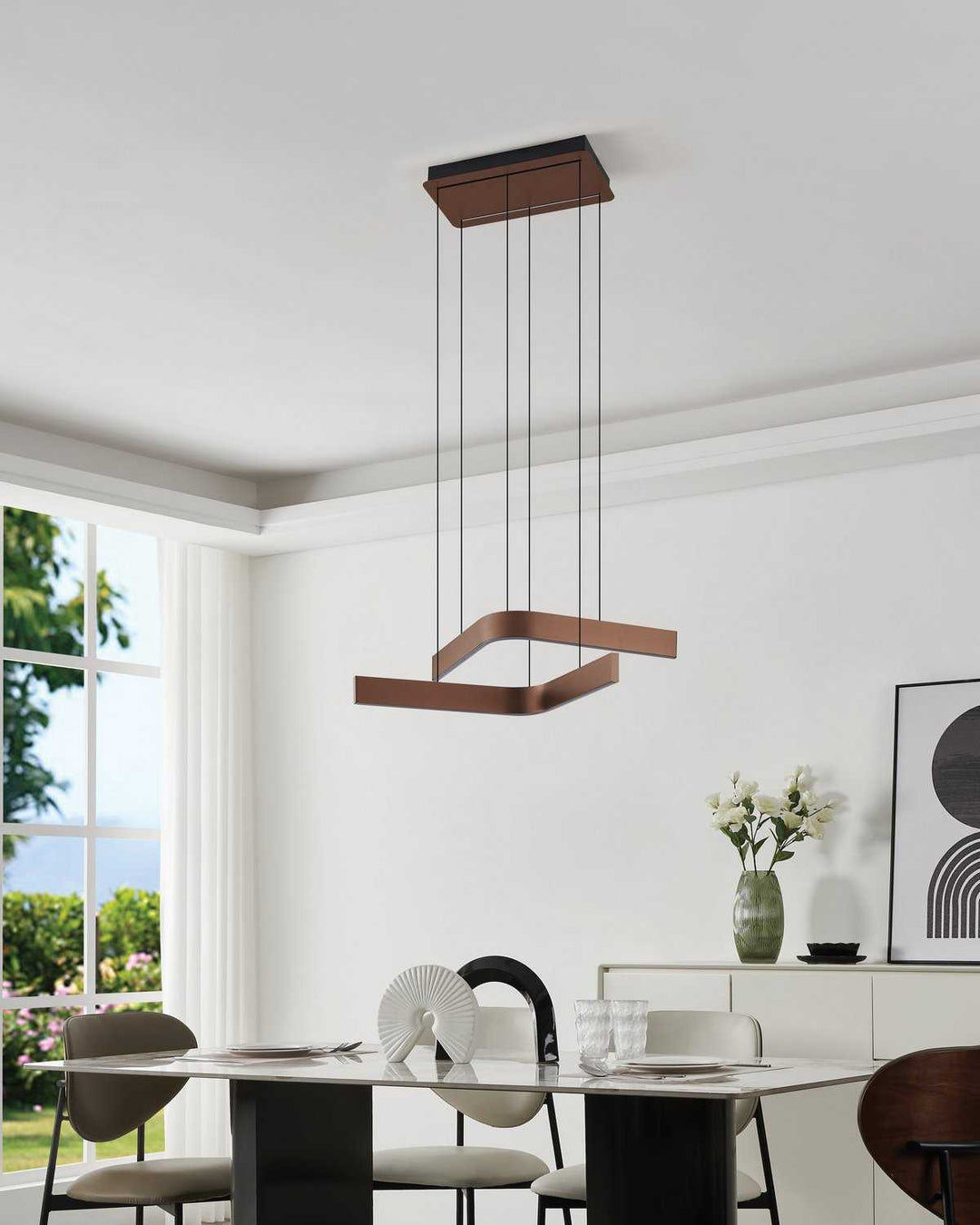 Folcino LED Pendant in Bronze Eglo Canada