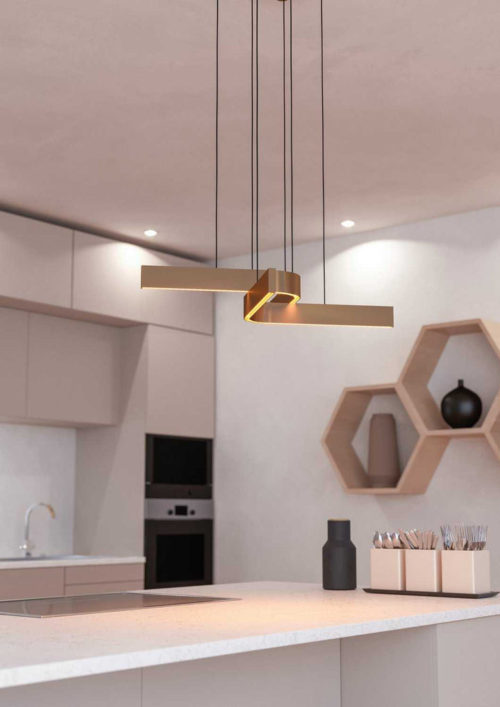 Folcino LED Pendant in Bronze Eglo Canada