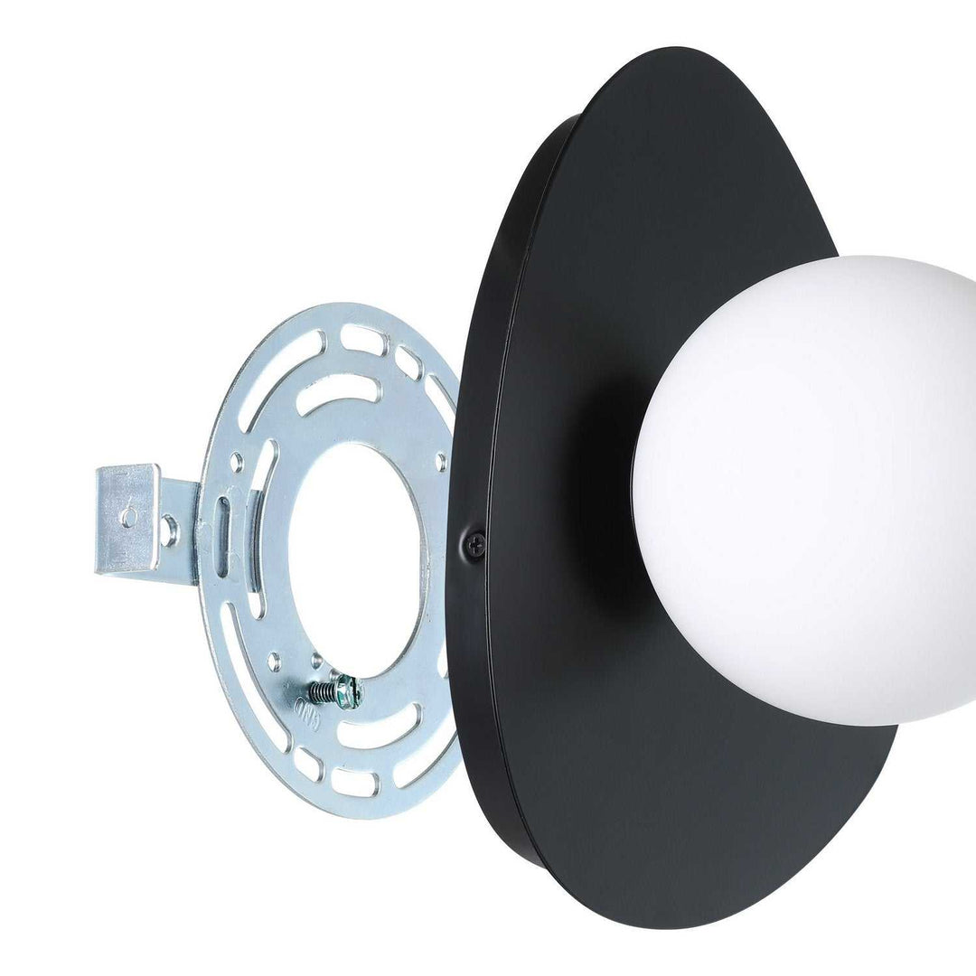 Castrovido LED Wall Sconce in Matte Black Eglo Canada