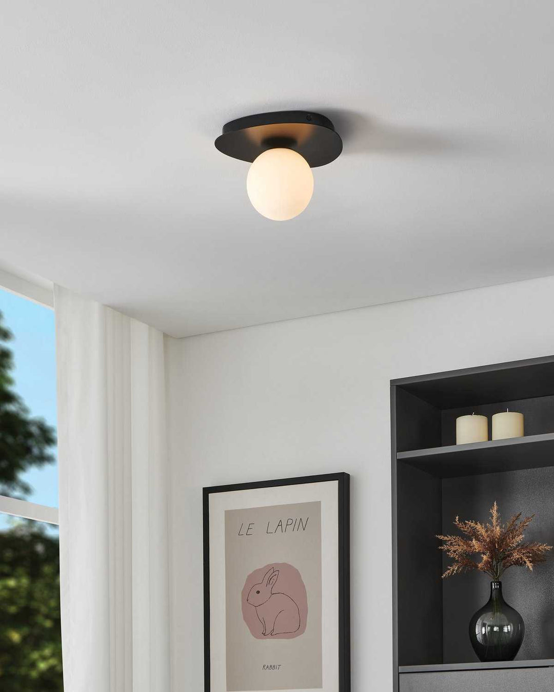 Castrovido LED Wall Sconce in Matte Black Eglo Canada