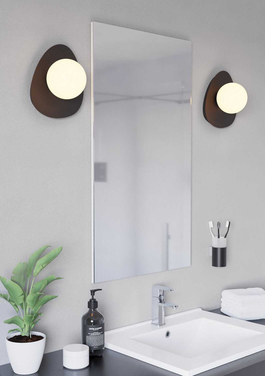Castrovido LED Wall Sconce in Matte Black Eglo Canada