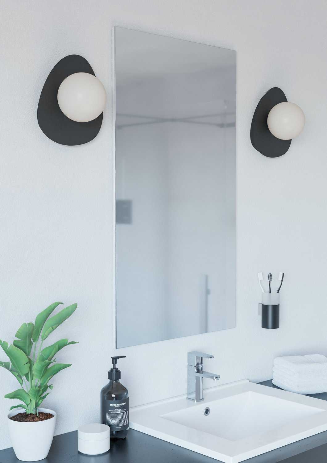 Castrovido LED Wall Sconce in Matte Black Eglo Canada