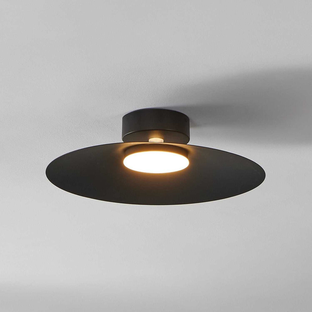 Conomavilla LED Flush Mount in Black Eglo Canada