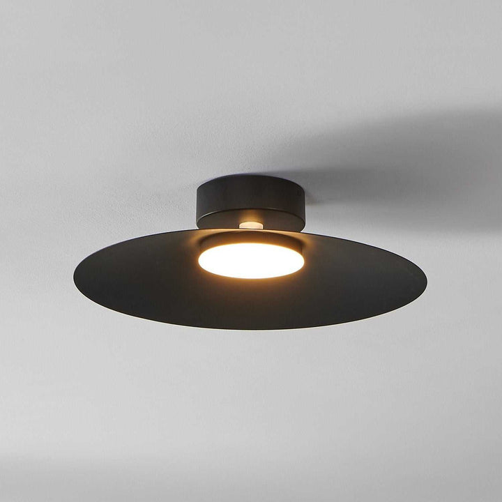 Conomavilla LED Flush Mount in Black Eglo Canada