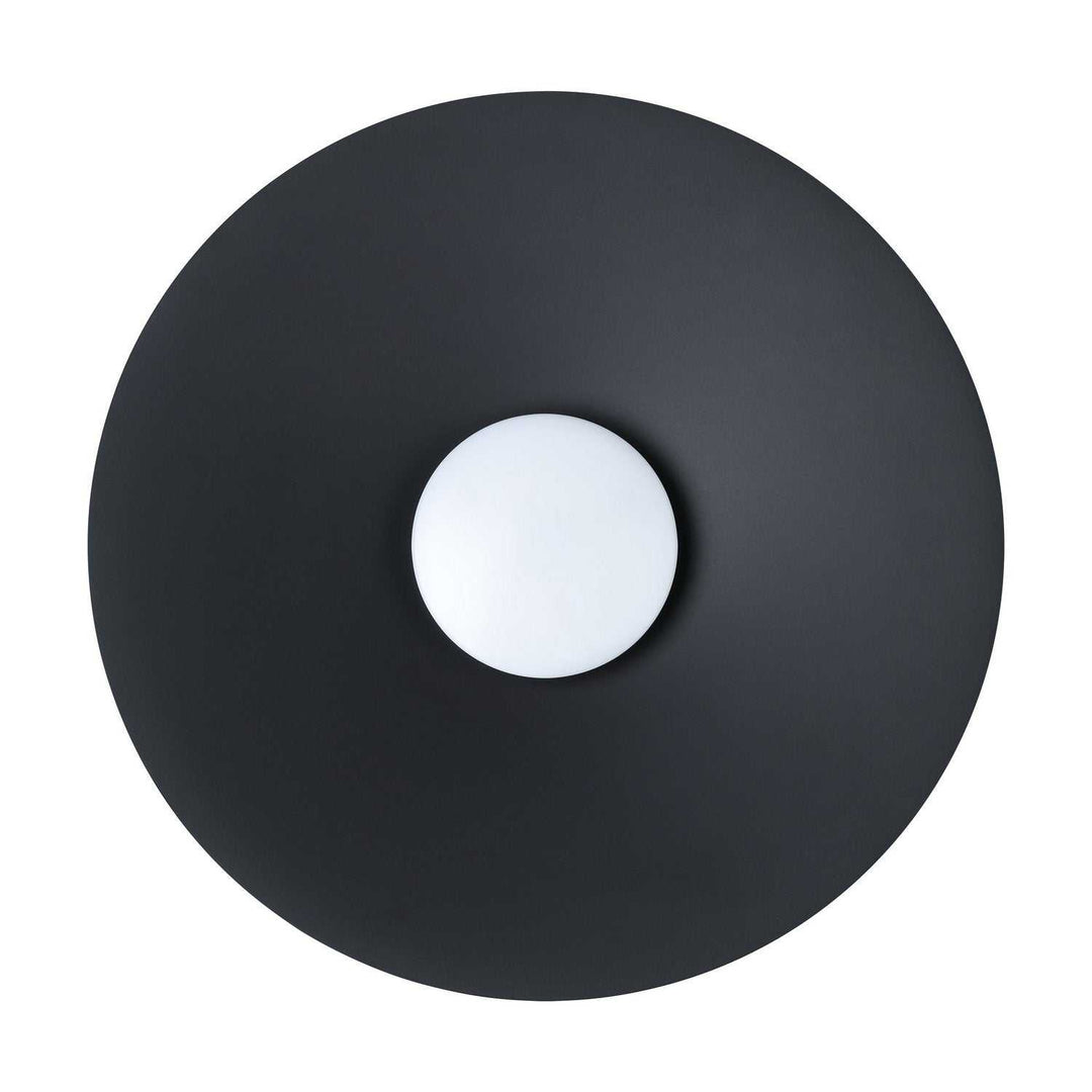 Conomavilla LED Flush Mount in Black Eglo Canada
