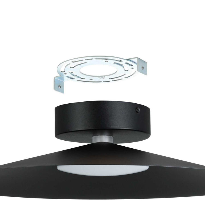 Conomavilla LED Flush Mount in Black Eglo Canada