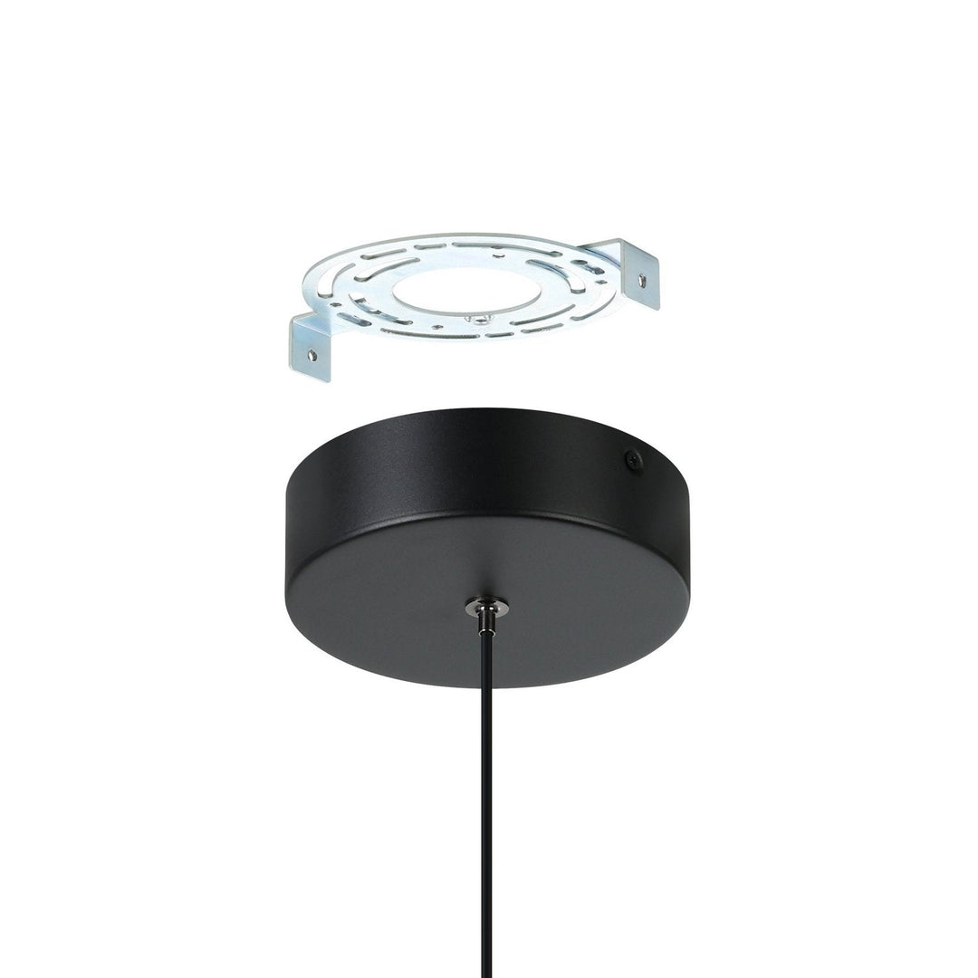 Conomavilla LED Pendant in Black Eglo Canada