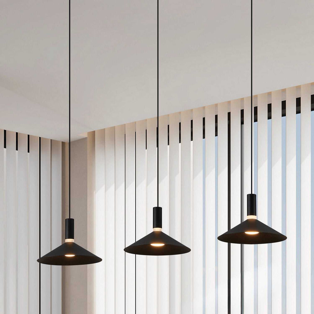 Conomavilla LED Pendant in Black Eglo Canada