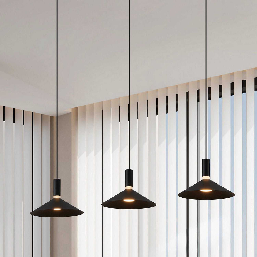 Conomavilla LED Pendant in Black Eglo Canada