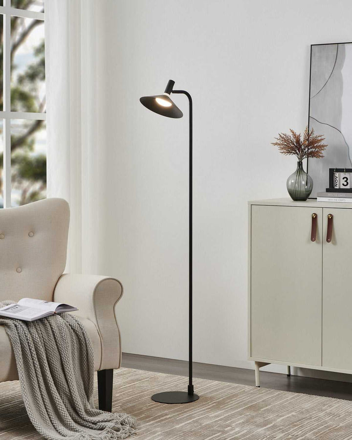 Conomavilla LED Floor Lamp in Black Eglo Canada