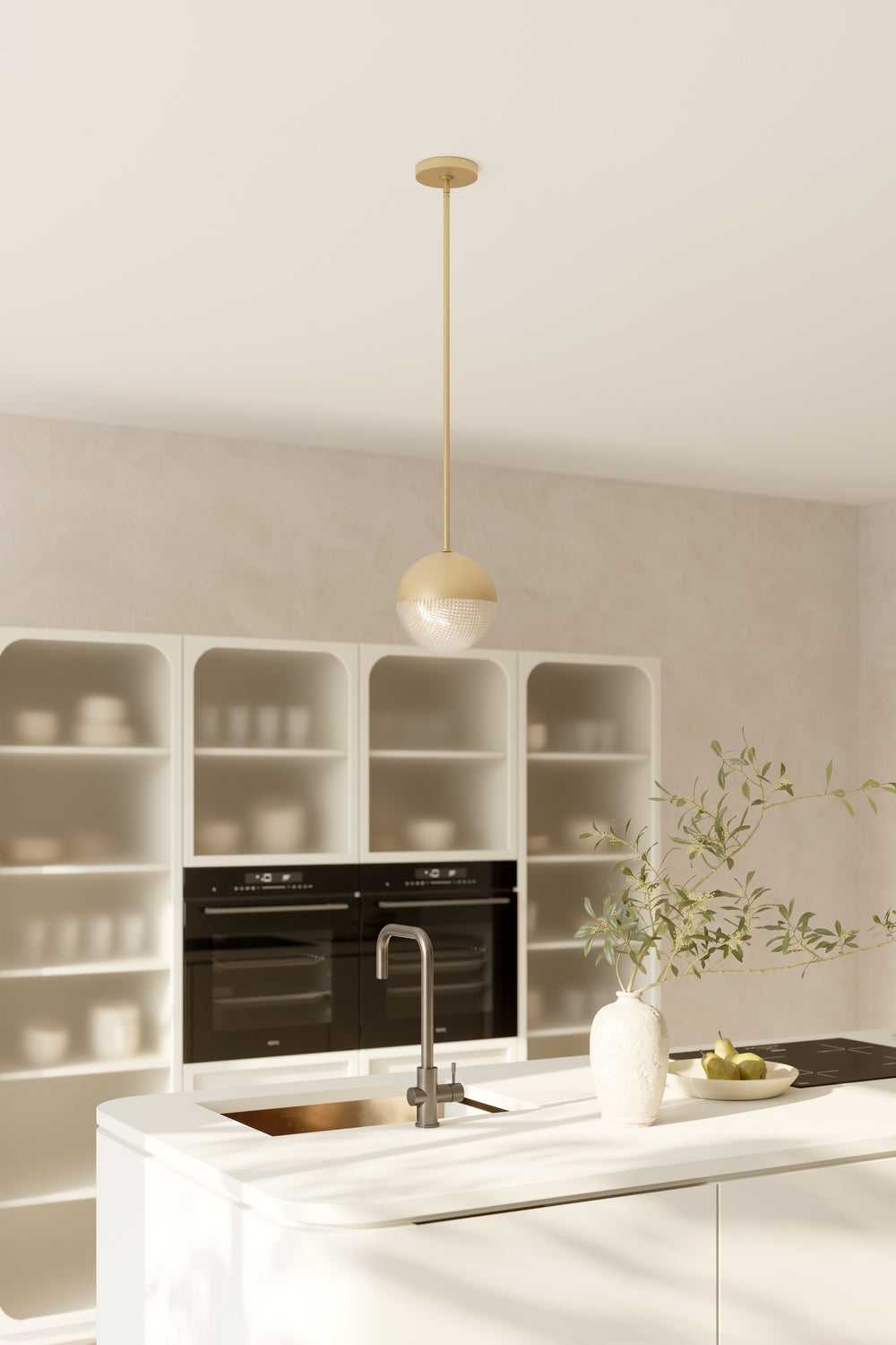 Luniva One Light Mini Pendant in Legacy Brass Minka-Lavery