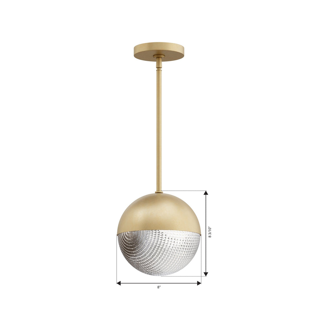 Luniva One Light Mini Pendant in Legacy Brass Minka-Lavery