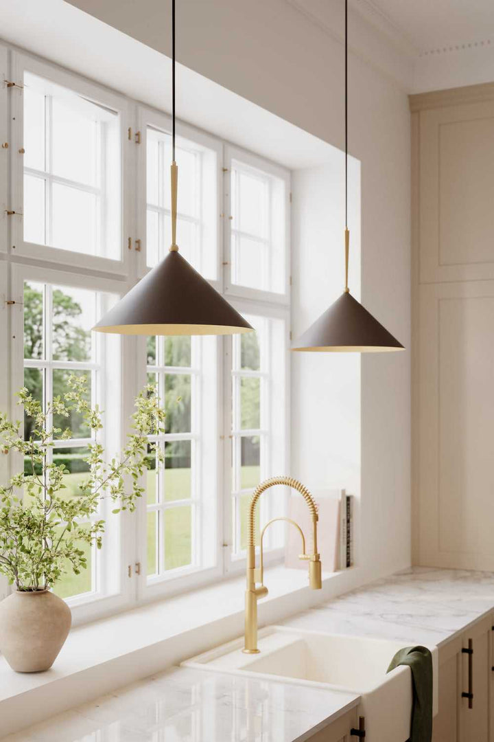 Minka-Lavery - 10315-855 - One Light Pendant - Cortan - Legacy Brass