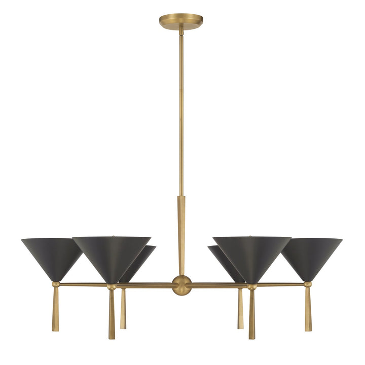 Minka-Lavery - 10316-855 - Six Light Chandelier - Cortan - Legacy Brass