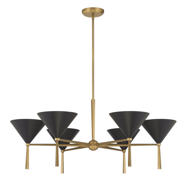 Minka-Lavery - 10316-855 - Six Light Chandelier - Cortan - Legacy Brass