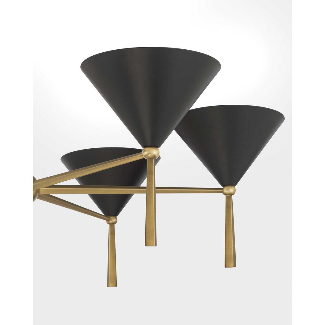 Minka-Lavery - 10316-855 - Six Light Chandelier - Cortan - Legacy Brass