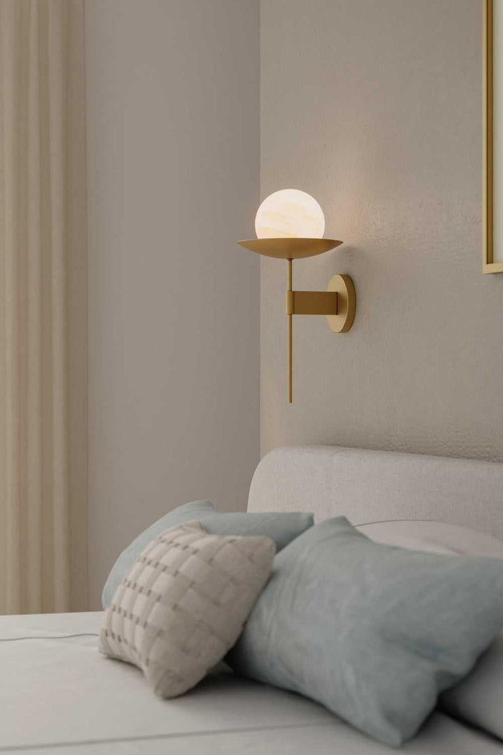 Olenne One Light Wall Sconce in Legacy Brass Minka-Lavery