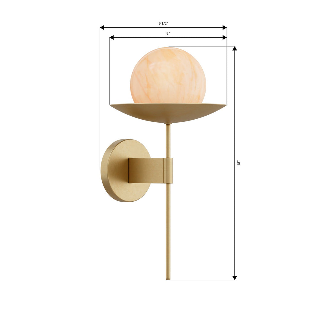 Olenne One Light Wall Sconce in Legacy Brass Minka-Lavery