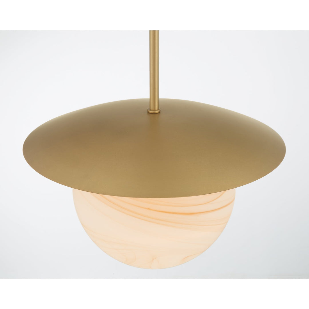 Olenne One Light Pendant in Legacy Brass Minka-Lavery