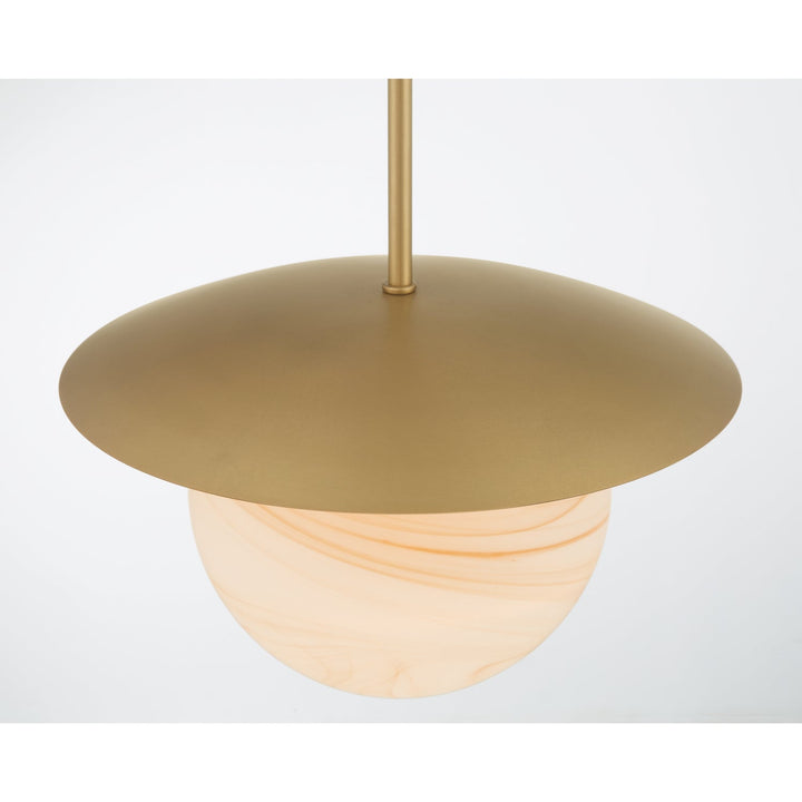 Olenne One Light Pendant in Legacy Brass Minka-Lavery