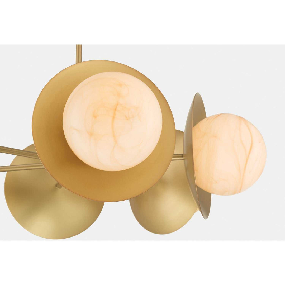 Olenne Six Light Pendant in Legacy Brass Minka-Lavery