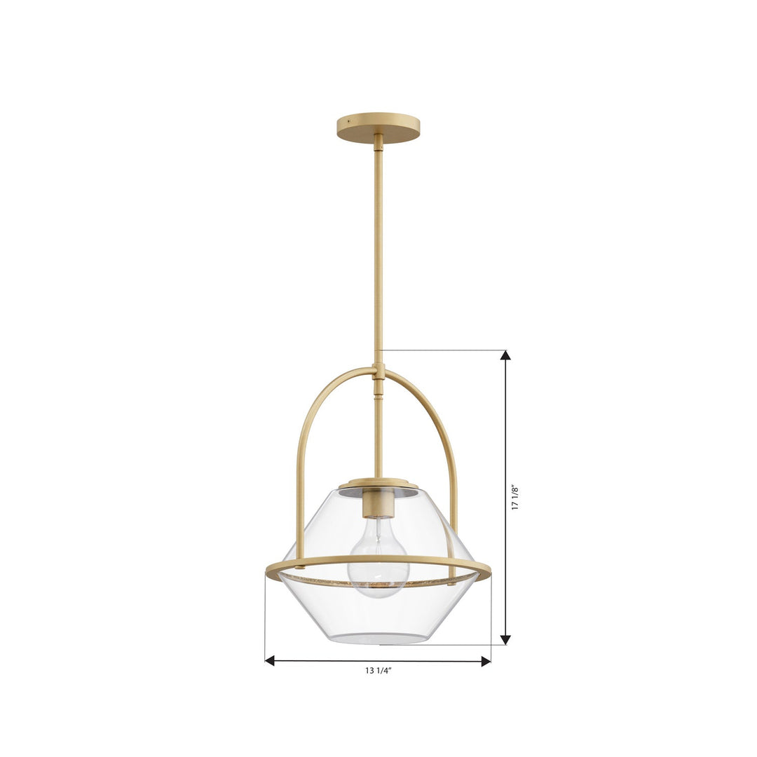 Coralyn One Light Pendant in Legacy Brass Minka-Lavery