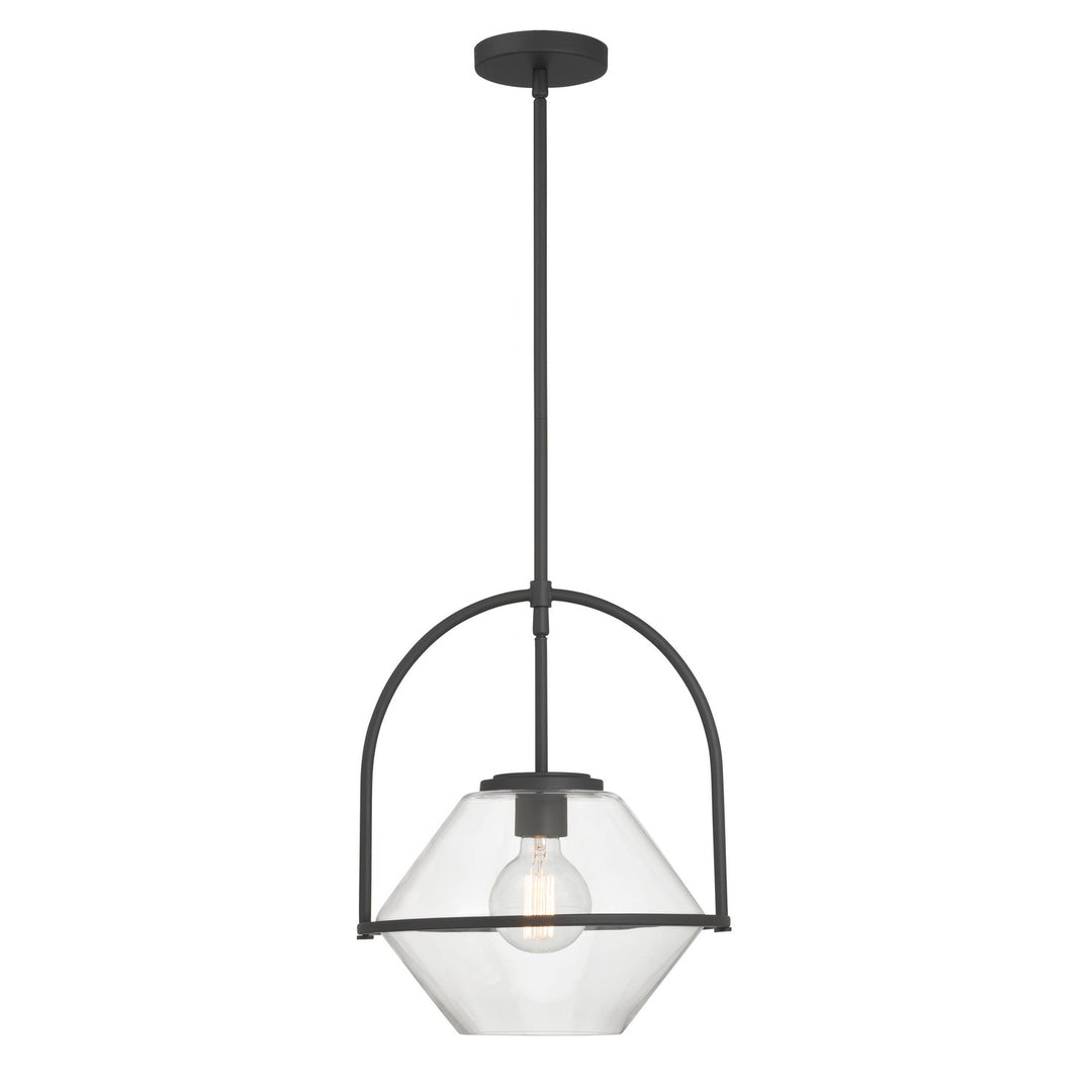 Coralyn One Light Pendant in Dark Matte Black Minka-Lavery