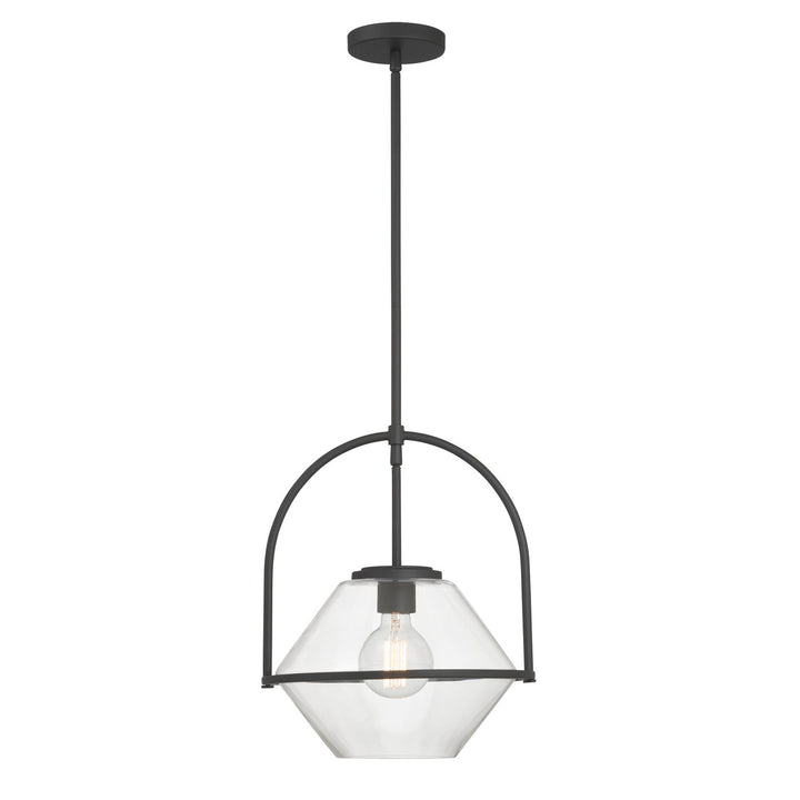 Coralyn One Light Pendant in Dark Matte Black Minka-Lavery