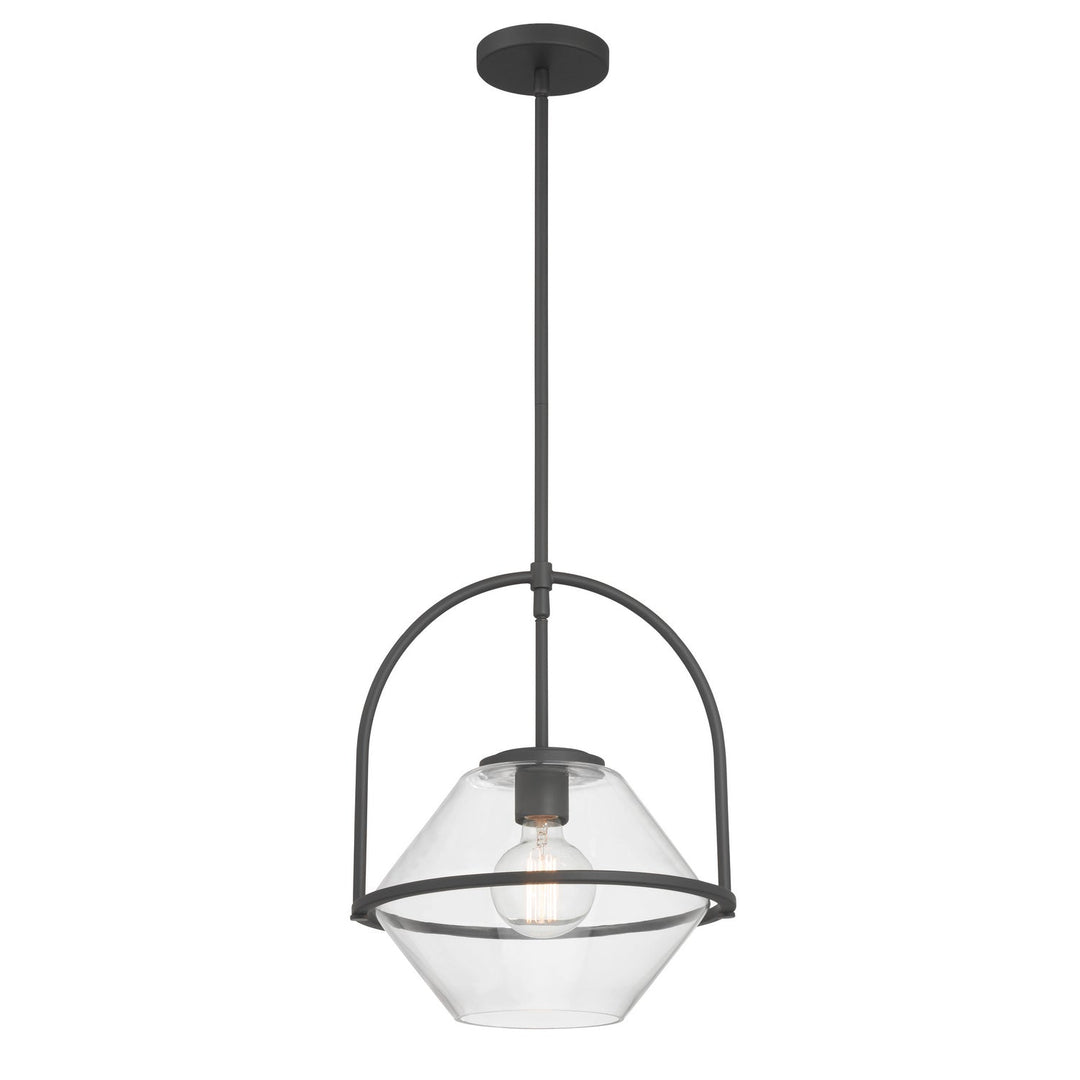 Coralyn One Light Pendant in Dark Matte Black Minka-Lavery