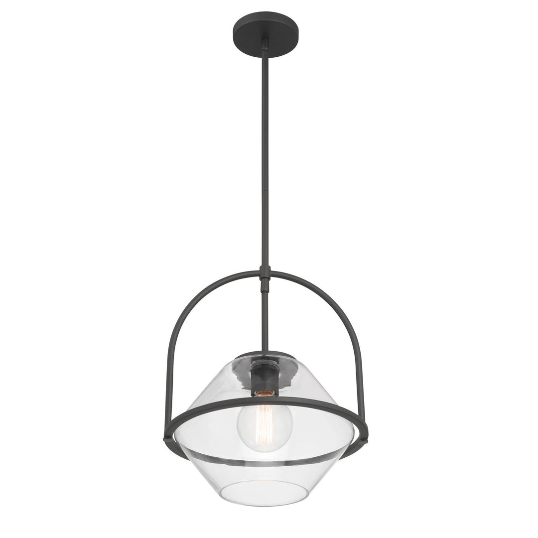 Coralyn One Light Pendant in Dark Matte Black Minka-Lavery