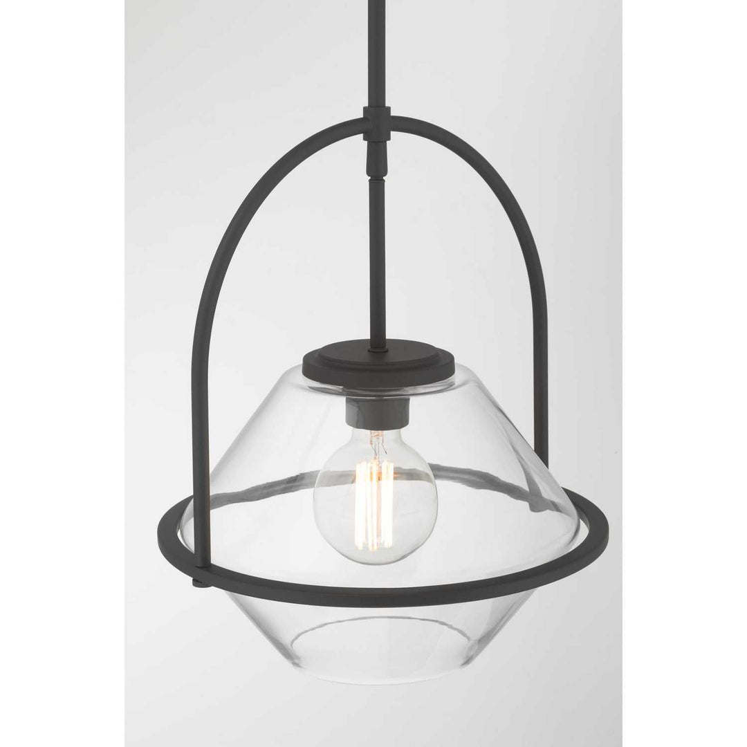 Coralyn One Light Pendant in Dark Matte Black Minka-Lavery