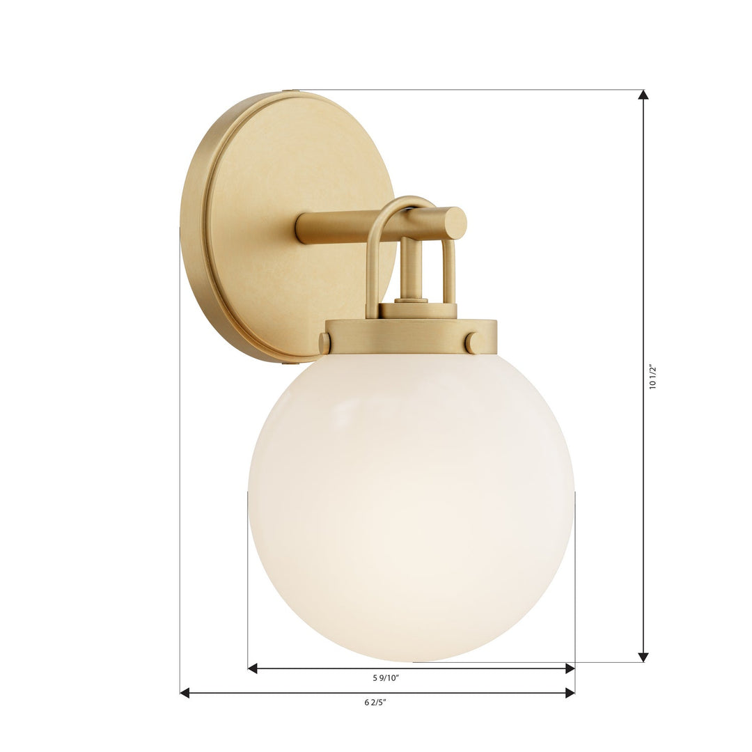 Ortesa One Light Bath Sconce in Legacy Brass Minka-Lavery