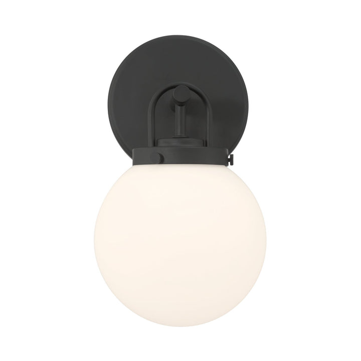 Ortesa One Light Bath Sconce in Dark Matte Black Minka-Lavery