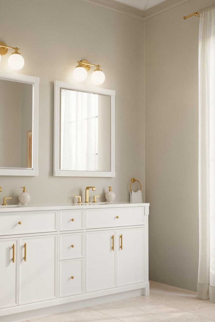 Ortesa Two Light Vanity in Legacy Brass Minka-Lavery