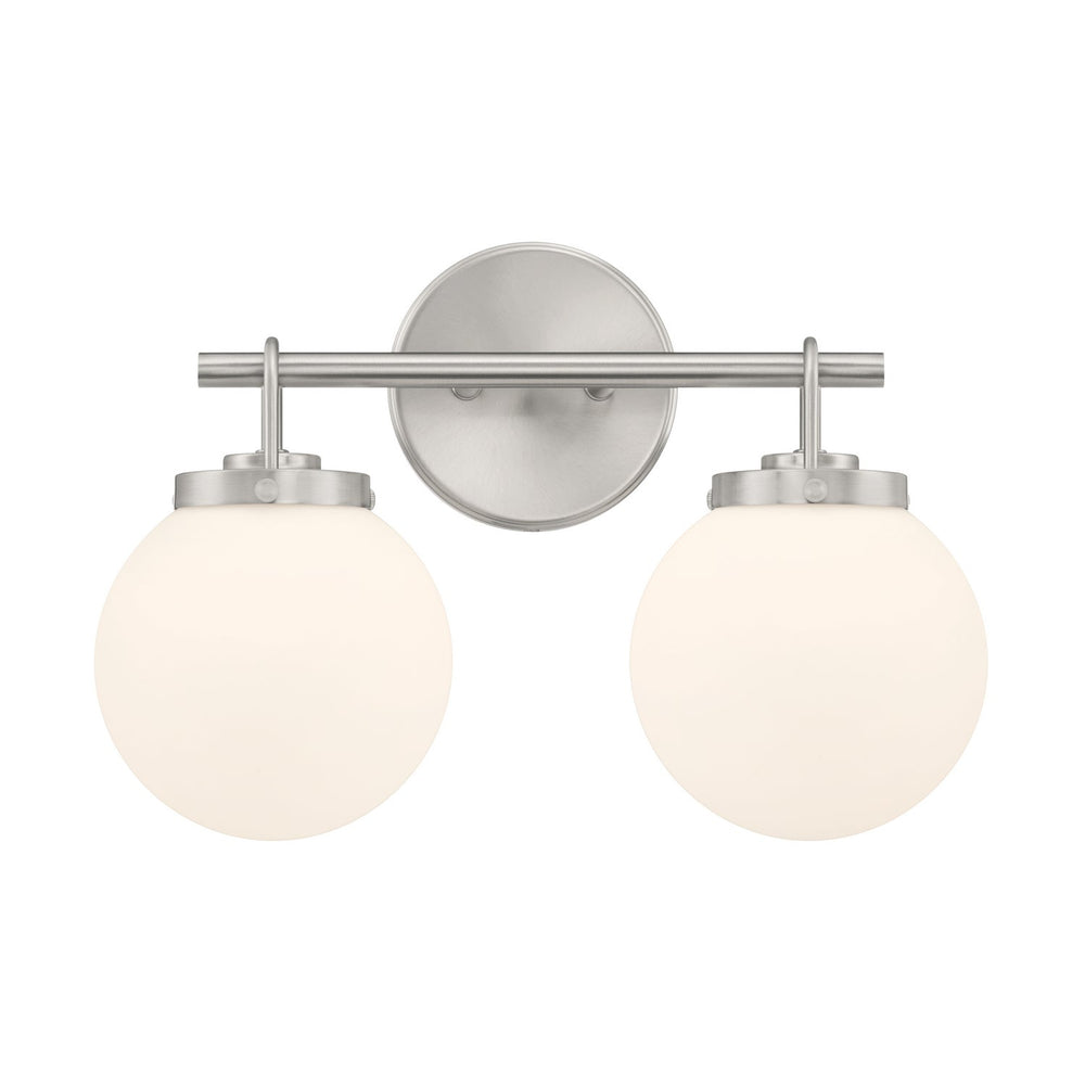 Ortesa Two Light Vanity in Brushed Nickel Minka-Lavery