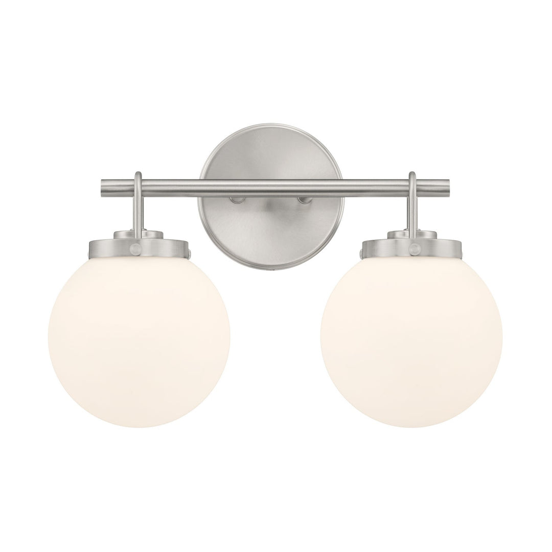Ortesa Two Light Vanity in Brushed Nickel Minka-Lavery