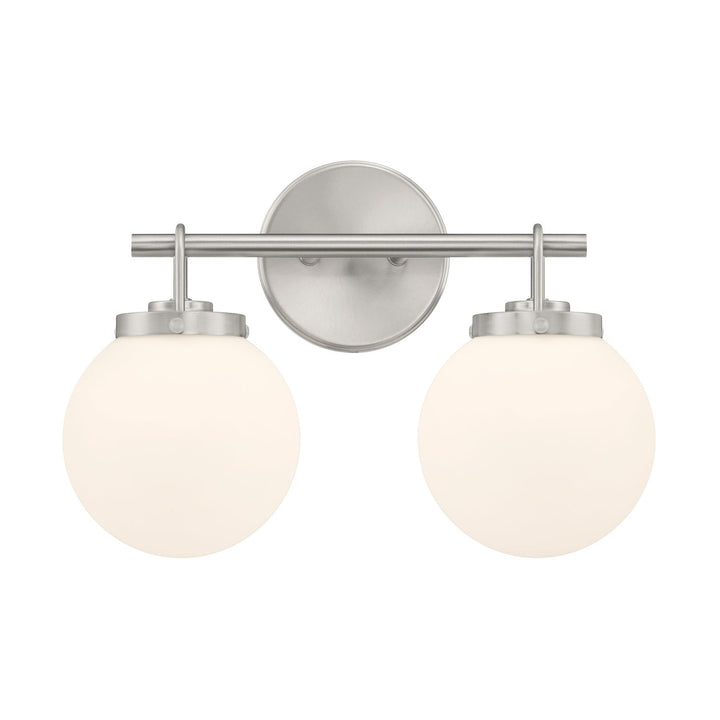 Ortesa Two Light Vanity in Brushed Nickel Minka-Lavery
